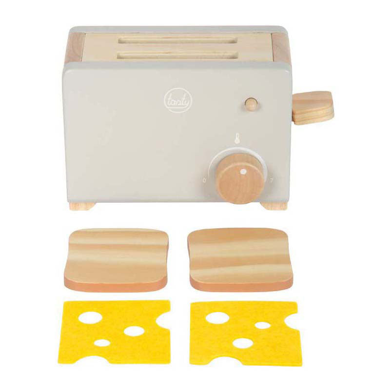 Small Foot - Toaster-Set aus Holz, grau, lecker