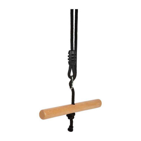 Kleiner Fuß - drehbare Trapezschaukel aus Holz, schwarze Linie