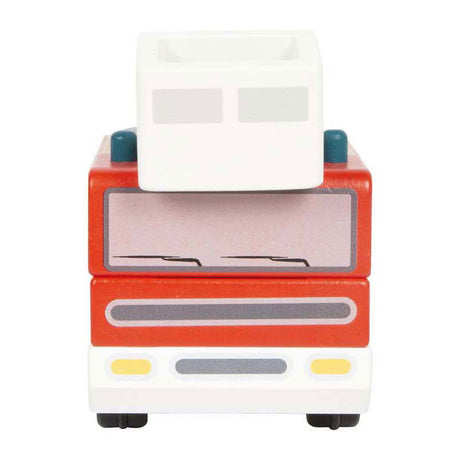 Small Foot - Feuerwehrauto aus Holz mit Drehleiter