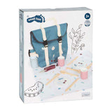 Small Foot - Rucksack mit Picknick-Spielset aus Holz, 14-teilig.
