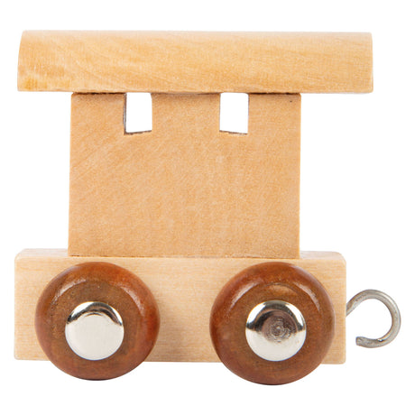 Small Foot - Buchstaben-Eisenbahnwagen aus Holz - 12-teilig