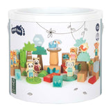 Small Foot - Holzbausteine ​​Jungle Friends FSC - 50 Stk.