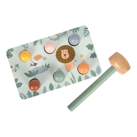 Small Foot - Holzhammerbank-Spiel Safari FSC