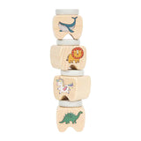 Small Foot - Milchzahnboxen aus Holz - 4 Stk.