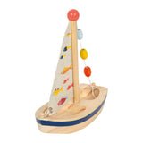 Kleiner Fuß - Holzsegelboot großer Ozean