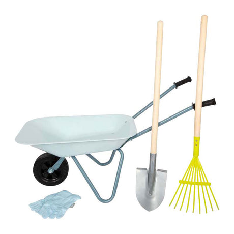 Small Foot - Gartengeräte-Set mit Schubkarre 5-tlg.