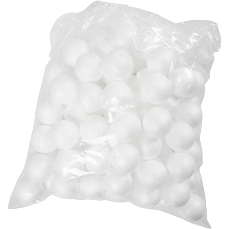 Creativ Company Bälle, D 4 cm, weiß, 100 Stück 1 Box