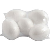 Creativ Company Eier, H: 6 cm, weiß, 5 Stück 1 Box