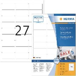 Herma 10300 Druckeretikett, weißes selbstklebendes Druckeretikett