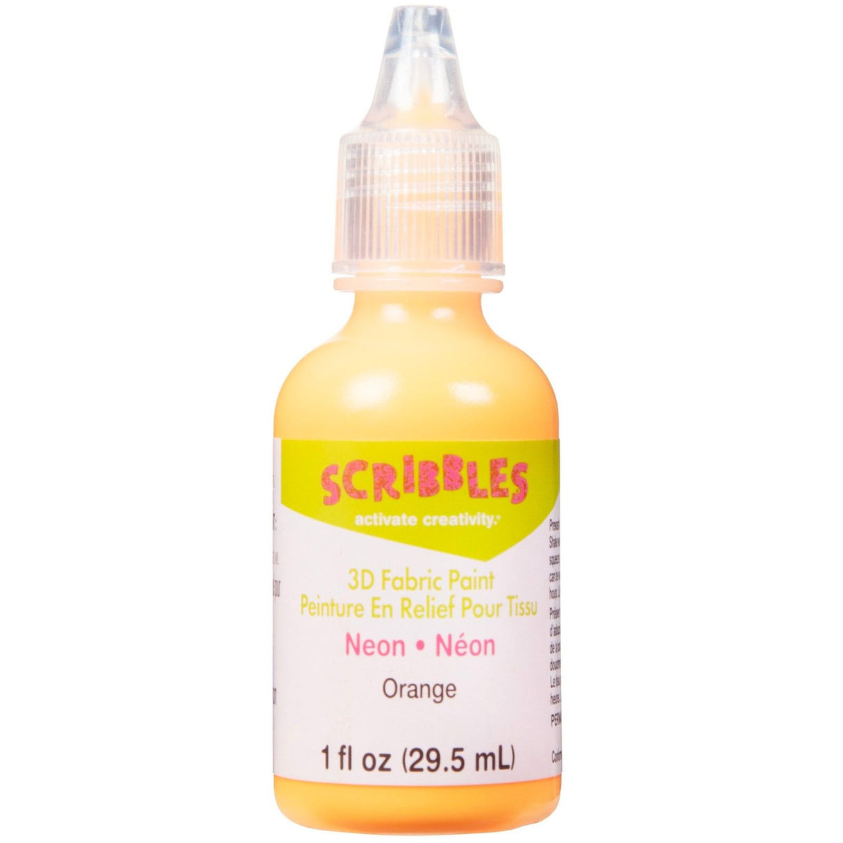 Scribbles • 3D-Textilfarbe Neon 29,5 ml Orange