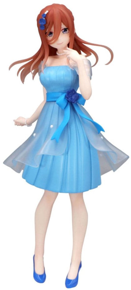 Furyu the quintessential quintuplets trio-try-it pvc statue nakano miku pastel dress ver. 21 cm beeld