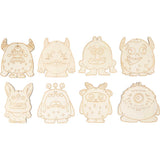 Creativ Company Holzfiguren, Muster, H: 12,4 cm, Stärke 3 mm, 24 Stück 1 Karton