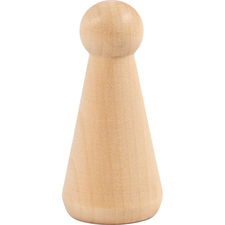Creativ Company Holzfigur, kegelförmig, H: 8 cm, 3 Stück 1 Box