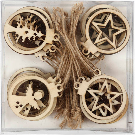 Kreativunternehmen https: www.cchobby.nl hanging-christmas-decoration-d-3-cm-thickness-2-7-mm-24-piece-1-box