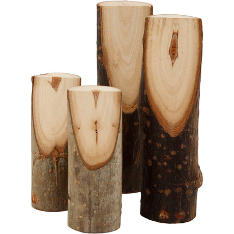 Kreativunternehmen https: www.cchobby.nl Decorative-tree-trunk-h-8-12-cm-d-2-5-3-5-cm-4-piece-1-box