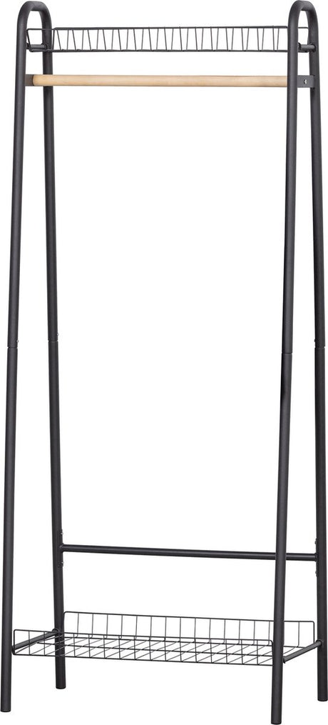 Woood jovi kledingrek - metaal - zwart - 167x70x41