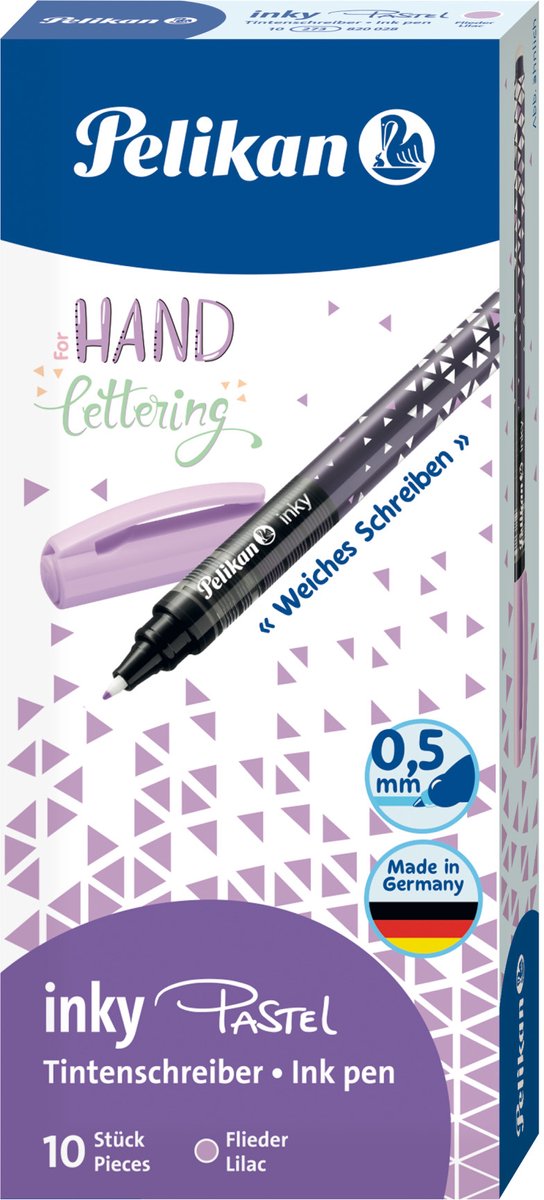 Pelikan Tintenstift Inky 273 Pastell Flieder 10 Stück