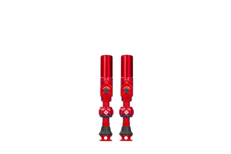 Muc-off Tubeless-Ventil Big Bore Hybrid Medium Red Auto Schräder-Ventil 35 mm