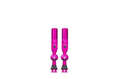 Muc-off Tubeless-Ventil Big Bore Hybrid Medium Pink Auto-Schräderventil 35 mm