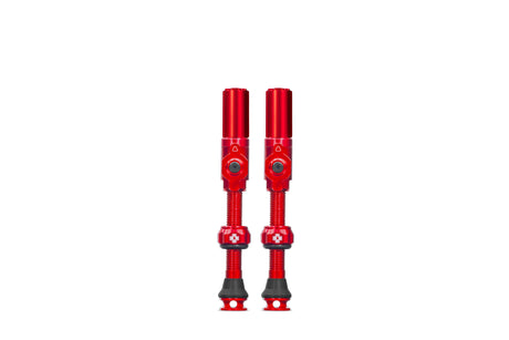 Muc-off Tubeless-Ventil Big Bore Hybrid großes rotes Auto-Schräder-Ventil 45 mm