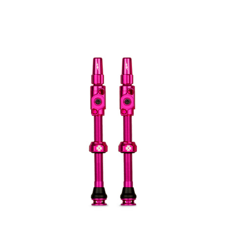 Muc-off Tubeless-Ventil Big Bore Lite XL, rosa, französisches Presta-Ventil, 60 mm