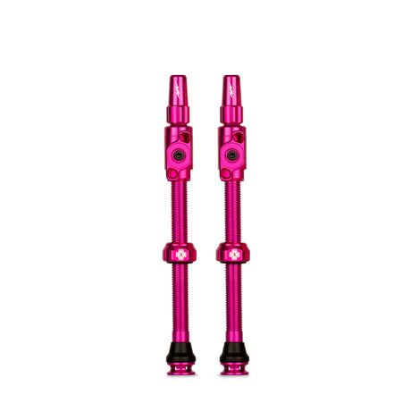 Muc-off Tubeless-Ventil Big Bore Lite XXL rosa französisches Presta-Ventil 70 mm