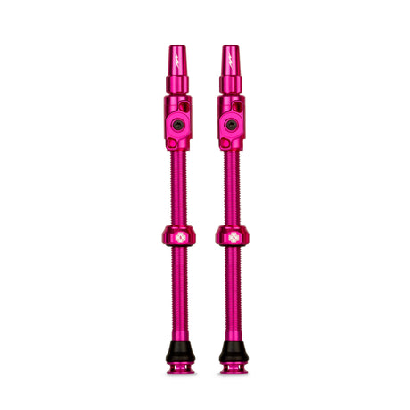 Muc-off Tubeless-Ventil Big Bore Lite xxxlarge rosa französisches Presta-Ventil 80 mm