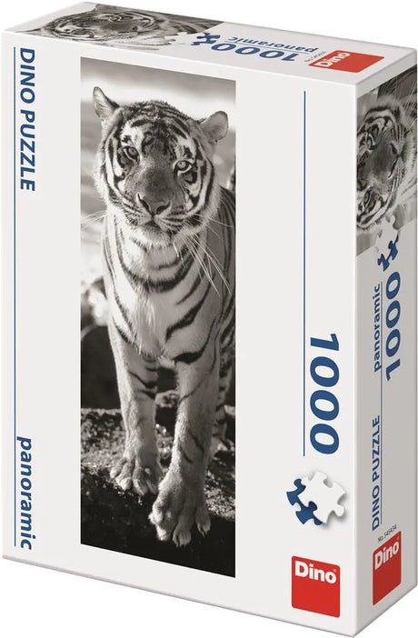 Dinotoys Dino-Panorama-Puzzle eines weißen Tigers – 1000 Teile