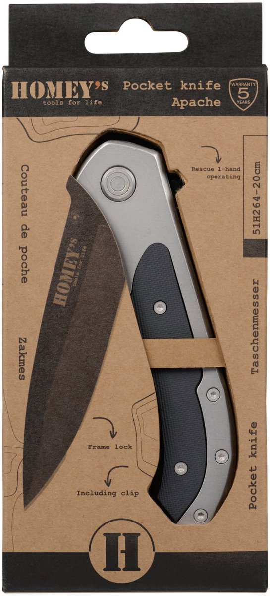 Construction core homeij Taschenmesser Apache 20 cm g10