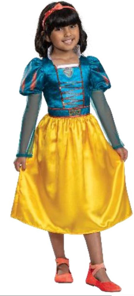 Disney-Verkleidung – Schneewittchen-Live-Action, Schneewittchen-Live-Action-Kleid klassisch, Größe M (7–8 Jahre)