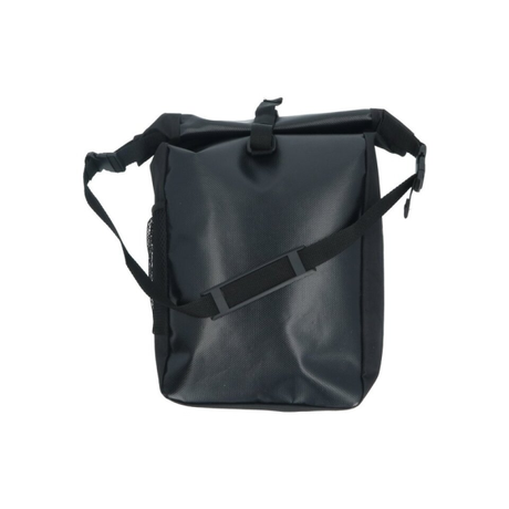 Dresco enkele fietstas traveller – Inhalt 15 Liter – wasserabweisendes Polyester – zwei Schüttelhaken – abziehbare Rollläden mit Klickverschluss – verstellbare Halterung – doppelt – reflektierende Akzente – Abmessung 47 x 24 x 14 cm