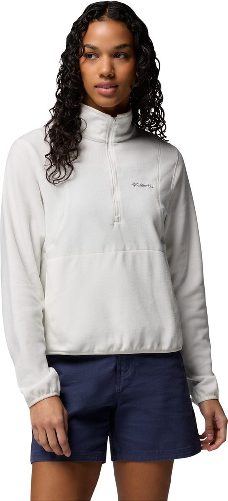 Columbia Vital Valley™ Fleece-Outdoor-Pullover mit halbem Reißverschluss für Damen – Meersalz