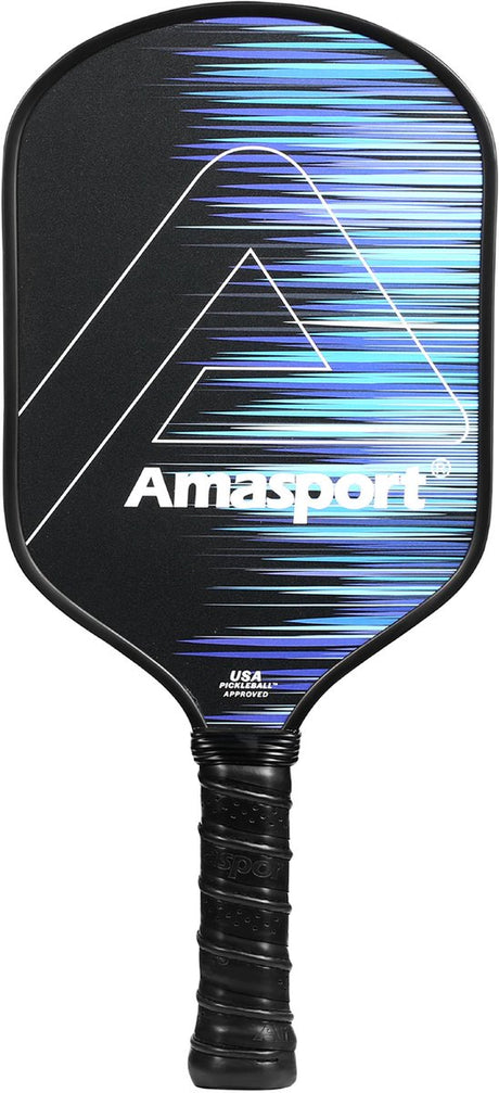 Ama Sport Pickleball-Paddel PA016-DNP blau – Carbon-Paddel – Leistungskontrolle –
