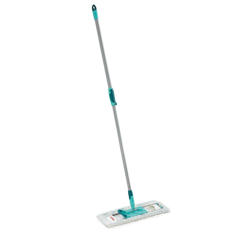 Leifheit 55023 Profi Cotton Plus XL Bodenwischer mit Teleskopstiel und Tuch 42x80-135 cm