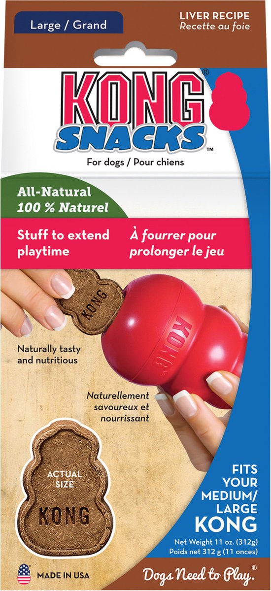 Kong Stuff 'n Dog Snack - Leber - l