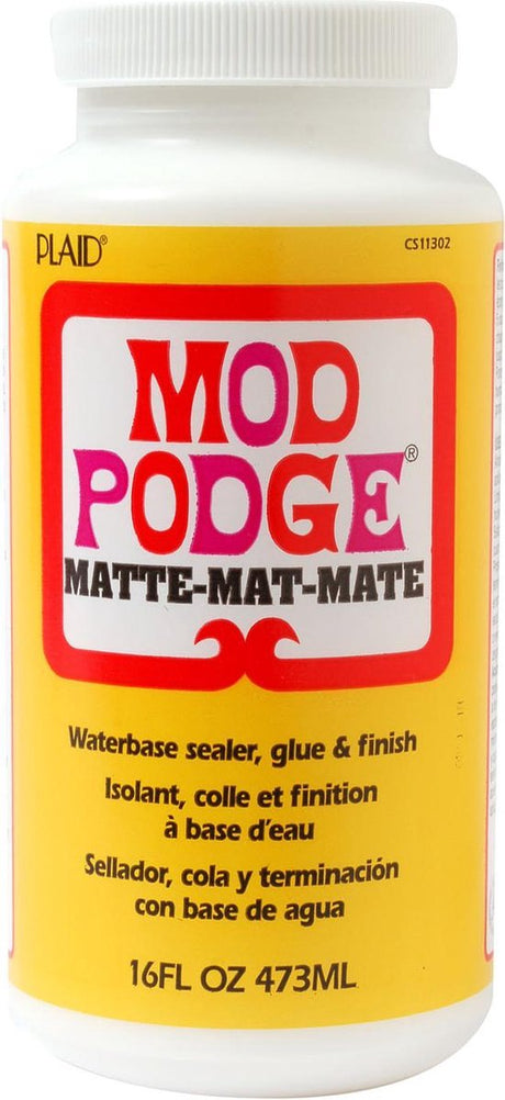 Mod podge mat - glue and sealer for hobby and decoration - 473ml