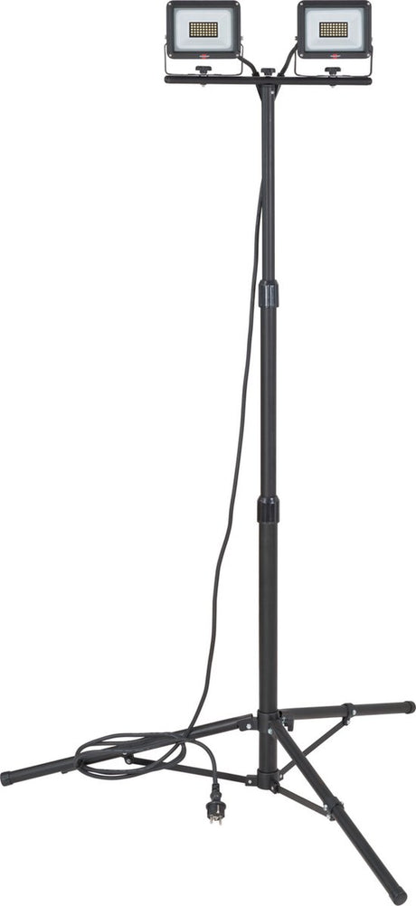 Brennerstuhl LED-Bauleuchte mit Stativ Jaro 6060 T 4800lm, 2x 20W, 3m H07RN-F 3G1,0, IP65