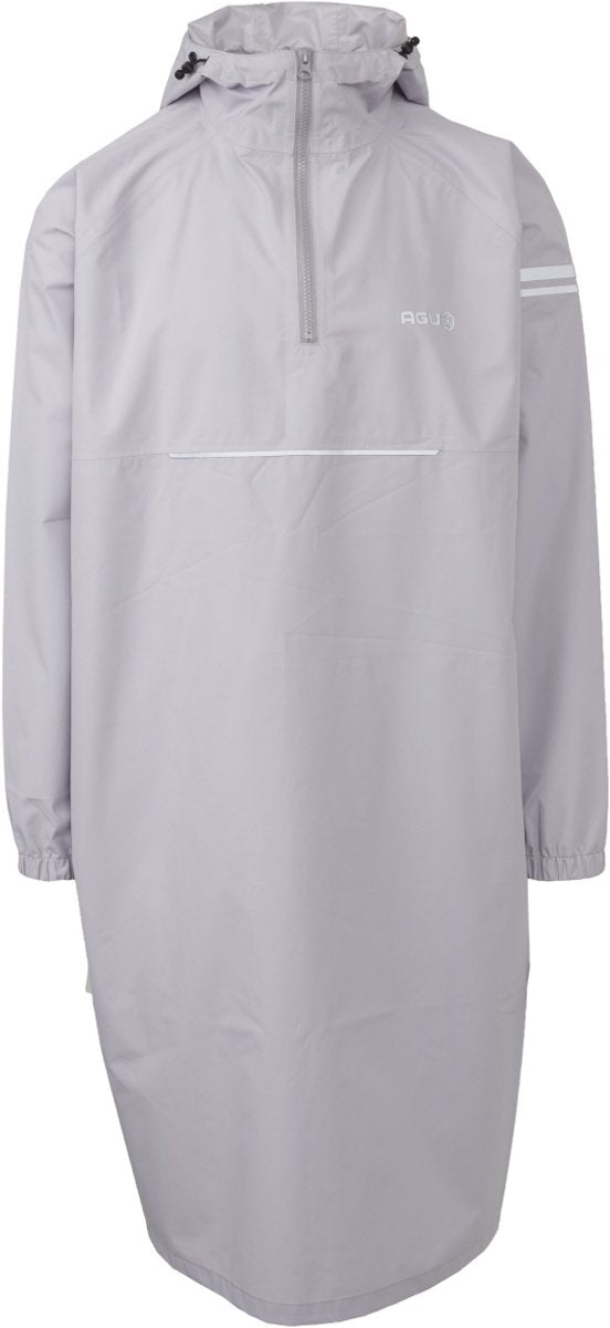 Agu longsleeve - regenponcho - waterdicht - winddicht - gerecycled polyester - reflecterend - unisex - dusty lilac - xs s