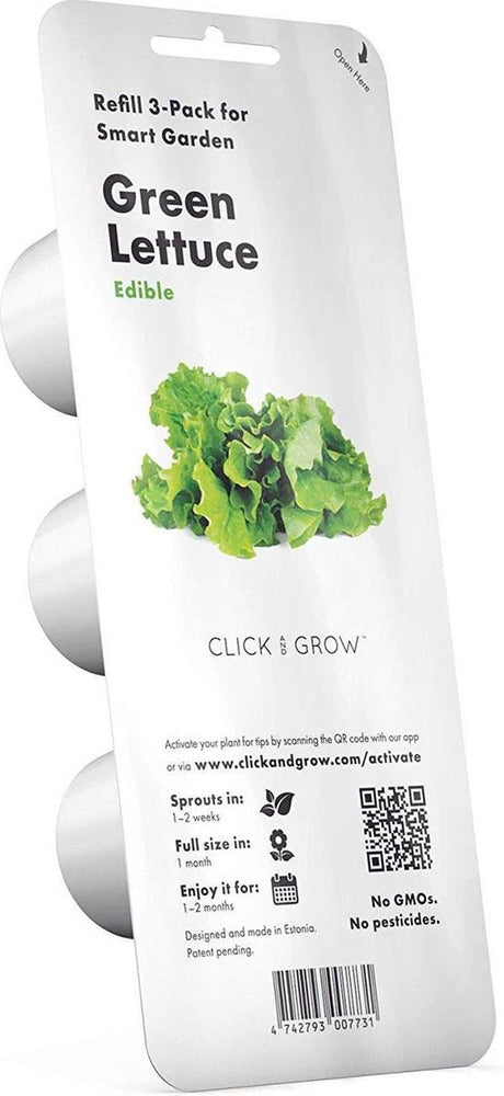 Klicken und Nachfüllen anbauen – grüner Salat