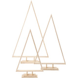 Creativ Company Weihnachtsbäume, H: 40+50+60 cm, B: 22,5+29+35 cm, 3 Stück 1 Karton