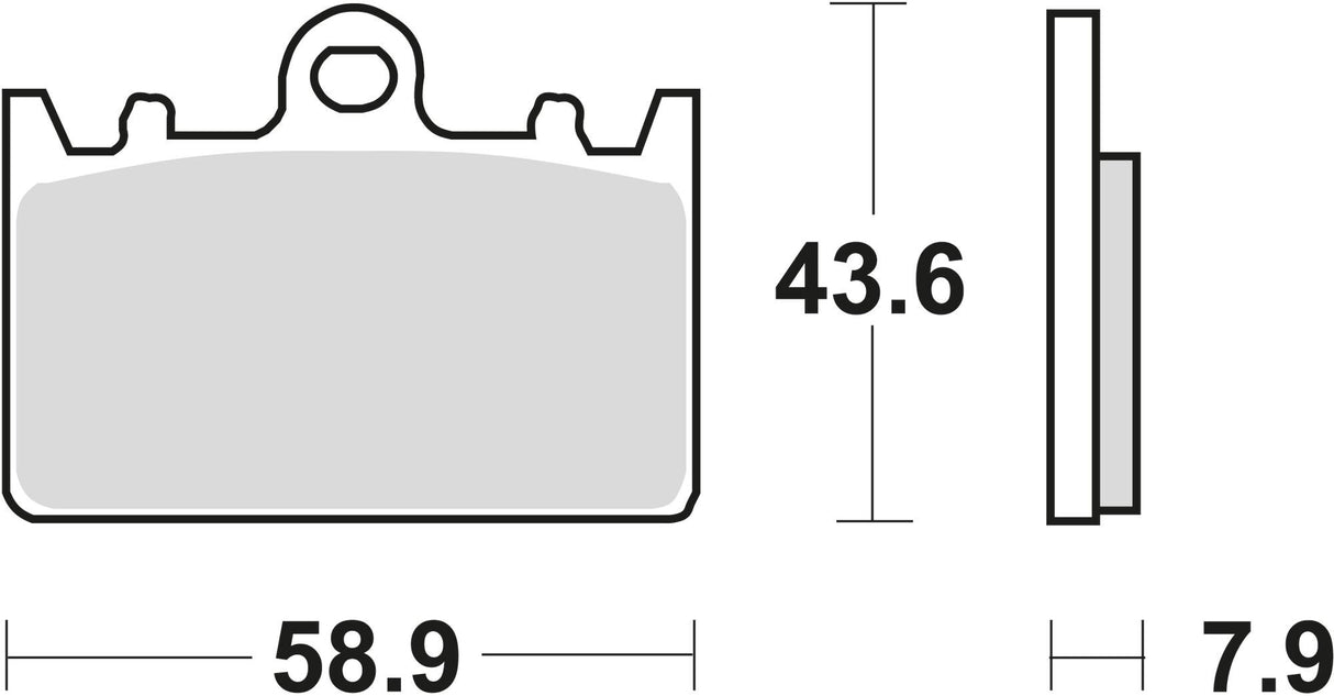 TRW Bremsbeläge MCB 643 Bremsbelag MCB 643 Bio-Standard
