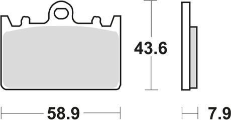 TRW Bremsbeläge MCB 643 Bremsbelag MCB 643 Bio-Standard