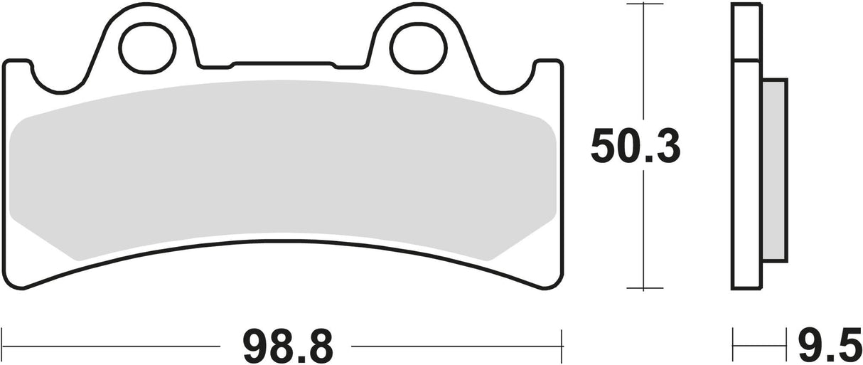 TRW Bremsbeläge MCB 656 Bremsbelag MCB 656 SRQ Sintermetall Racing