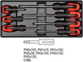 Yato invoegen in schroeflade 7cz. 5536