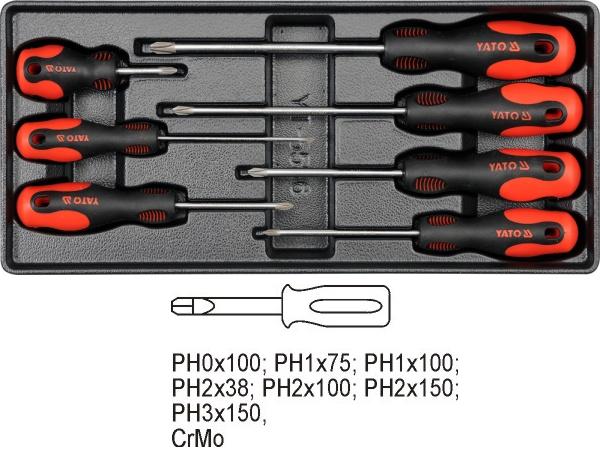 Yato invoegen in schroeflade 7cz. 5536