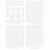 Tonic Studios • Ein Zuckerstangen-Weihnachtsschablonenset, 4-tlg