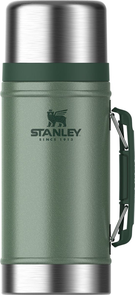 Stanley klassisches, legendäres Lebensmittelglas 0,94 l – Thermos-Lunchbox hält 20 Stunden warm – Deckel dient als Schüssel – auslaufsicherer Lebensmittelbehälter – BPA-frei – spülmaschinenfest – Hammerschlaggrün