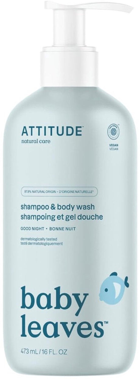 Attitude - baby leaves shampoo body wash good night