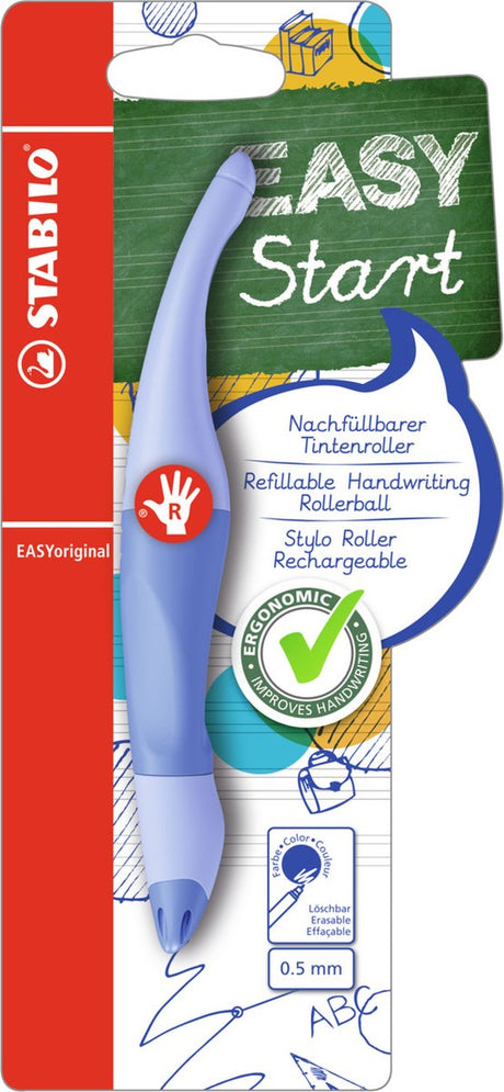 Stabilo easyoriginal – ergonomischer Tintenroller – Rechtshänder – pastellfarbenes Luftblau