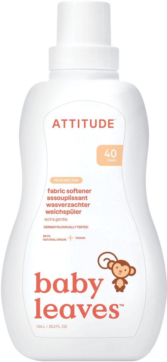 Attitude - baby leaves fabric softener pear nectar (6x)